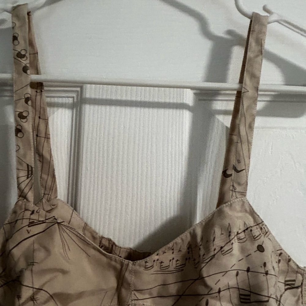 Vintage HERMES La Musique de Spheres Silk Bralette  Size 38 Rare 1990s - Picture 4 of 8